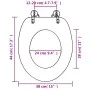 Asiento de inodoro con tapa MDF diseño de fondo submarino de , Asientos de inodoros y bidés - Ref: Foro24-146909, Precio: 42,...
