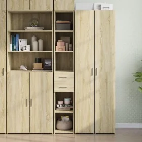 Aparador de madera de ingeniería roble Sonoma 30x42,5x185 cm de , Aparadores - Ref: Foro24-846238, Precio: 90,76 €, Descuento: %