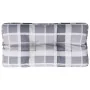 Cojín para sofá de palets tela a cuadros gris 80x40x12 cm de , Cojines para sillas y sofás - Ref: Foro24-360615, Precio: 22,3...
