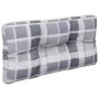 Cojín para sofá de palets tela a cuadros gris 80x40x12 cm de , Cojines para sillas y sofás - Ref: Foro24-360615, Precio: 22,3...