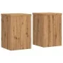 Soportes de plantas 2 uds madera roble artisian 20x20x30 cm de , Soportes para macetas - Ref: Foro24-852905, Precio: 36,69 €,...