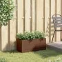 Jardinera con 2 maceteros ratán sintético marrón 72x30x32 cm de , Maceteros y jardineras - Ref: Foro24-366423, Precio: 46,60 ...