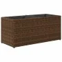 Jardinera con 2 maceteros ratán sintético marrón 72x30x32 cm de , Maceteros y jardineras - Ref: Foro24-366423, Precio: 46,60 ...
