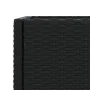 Jardinera con estante ratán sintético negro by , Pots and planters - Ref: Foro24-366384, Price: 81,06 €, Discount: %