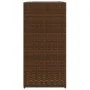 Jardinera de ratán sintético marrón 40x40x80 cm de , Maceteros y jardineras - Ref: Foro24-366414, Precio: 75,41 €, Descuento: %