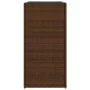 Jardinera de ratán sintético marrón 40x40x80 cm de , Maceteros y jardineras - Ref: Foro24-366414, Precio: 75,41 €, Descuento: %