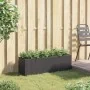 Jardinera con 3 maceteros ratán sintético negro 105x30x32 cm de , Maceteros y jardineras - Ref: Foro24-366416, Precio: 65,19 ...