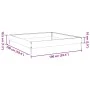 Jardinera de acero galvanizado 100x100x18,5 cm de , Maceteros y jardineras - Ref: Foro24-851015, Precio: 35,26 €, Descuento: %
