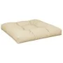 Cojín para sofá de palets de tela beige 80x80x12 cm de , Cojines para sillas y sofás - Ref: Foro24-360494, Precio: 37,23 €, D...