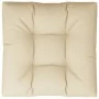 Cojín para sofá de palets de tela beige 80x80x12 cm de , Cojines para sillas y sofás - Ref: Foro24-360494, Precio: 37,23 €, D...