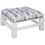 Cojín para sofá de palets de tela a cuadros gris 80x80x12 cm de , Cojines para sillas y sofás - Ref: Foro24-360505, Precio: 2...