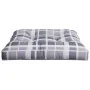 Cojín para sofá de palets de tela a cuadros gris 80x80x12 cm de , Cojines para sillas y sofás - Ref: Foro24-360505, Precio: 2...