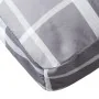 Cojín para sofá de palets de tela a cuadros gris 80x80x12 cm de , Cojines para sillas y sofás - Ref: Foro24-360505, Precio: 2...