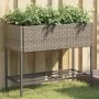 Jardineras con estante 2 uds ratán sintético gris 90x40x75 cm by , Pots and planters - Ref: Foro24-3210509, Price: 154,65 €, ...