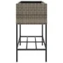 Jardineras con estante 2 uds ratán sintético gris 90x40x75 cm by , Pots and planters - Ref: Foro24-3210509, Price: 154,65 €, ...