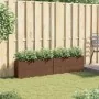 Jardineras con 2 maceteros 2 uds ratán PE marrón 90x20x40 cm de , Maceteros y jardineras - Ref: Foro24-3210514, Precio: 116,3...