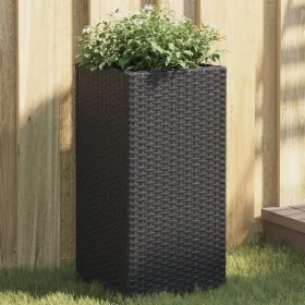Jardineras 2 unidades ratán sintético negro 30x30x60 cm de , Maceteros y jardineras - Ref: Foro24-3210516, Precio: 95,41 €, D...