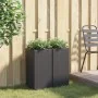 Jardineras 2 unidades ratán sintético negro 30x30x60 cm de , Maceteros y jardineras - Ref: Foro24-3210516, Precio: 95,41 €, D...