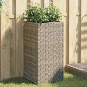 Jardineras 2 unidades ratán sintético gris 40x40x80 cm de , Maceteros y jardineras - Ref: Foro24-3210521, Precio: 137,53 €, D...