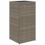 Jardineras 2 unidades ratán sintético gris 40x40x80 cm de , Maceteros y jardineras - Ref: Foro24-3210521, Precio: 137,53 €, D...