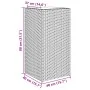 Jardineras 2 unidades ratán sintético gris 40x40x80 cm de , Maceteros y jardineras - Ref: Foro24-3210521, Precio: 137,53 €, D...