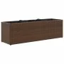 Jardineras con 3 maceteros 2 uds ratán PE marrón 105x30x32 cm de , Maceteros y jardineras - Ref: Foro24-3210523, Precio: 117,...