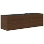 Jardineras con 3 maceteros 2 uds ratán PE marrón 105x30x32 cm de , Maceteros y jardineras - Ref: Foro24-3210523, Precio: 117,...