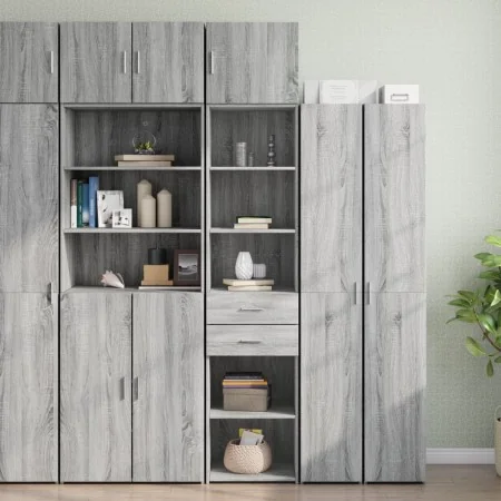 Armario estrecho madera ingeniería gris Sonoma 45x42,5x225 cm de , Aparadores - Ref: Foro24-3281299, Precio: 151,78 €, Descue...