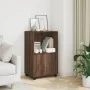 Armario con ruedas madera ingeniería marrón roble 55x40x91 cm de , Aparadores - Ref: Foro24-853188, Precio: 68,14 €, Descuent...