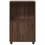 Armario con ruedas madera ingeniería marrón roble 55x40x91 cm de , Aparadores - Ref: Foro24-853188, Precio: 68,14 €, Descuent...
