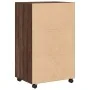 Armario con ruedas madera ingeniería marrón roble 55x40x91 cm de , Aparadores - Ref: Foro24-853188, Precio: 68,14 €, Descuent...