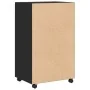 Armario con ruedas madera de ingeniería negro 55x40x91 cm by , Sideboards - Ref: Foro24-853183, Price: 67,29 €, Discount: %
