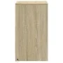 Mesita de noche con luces LED madera de ingeniería roble Sonoma de , Mesitas de noche - Ref: Foro24-852014, Precio: 66,17 €, ...