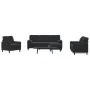 Juego de sofás con cojines 4 piezas terciopelo negro by , Sofas - Ref: Foro24-3278386, Price: 738,72 €, Discount: %
