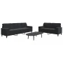 Juego de sofás con cojines 2 piezas terciopelo negro de , Sofás - Ref: Foro24-3278496, Precio: 524,47 €, Descuento: %