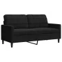 Juego de sofás con cojines 2 piezas terciopelo negro de , Sofás - Ref: Foro24-3278496, Precio: 524,47 €, Descuento: %
