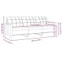 Juego de sofás 3 pzas con reposapiés y cojines tela gris claro by , Sofas - Ref: Foro24-3278344, Price: 545,33 €, Discount: %