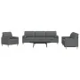 Juego de sofás con cojines 3 piezas tela gris oscuro de , Sofás - Ref: Foro24-3278304, Precio: 624,72 €, Descuento: %