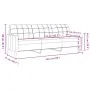 Juego de sofás con cojines 3 piezas tela gris oscuro de , Sofás - Ref: Foro24-3278304, Precio: 624,72 €, Descuento: %