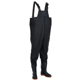 Vadeador de pecho con botas negro talla 43 de , Vadeadores para caza y para pesca - Ref: Foro24-4016986, Precio: 34,07 €, Des...