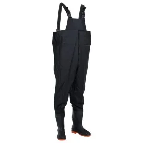 Vadeador de pecho con botas negro talla 41 de , Vadeadores para caza y para pesca - Ref: Foro24-4016984, Precio: 33,87 €, Des...