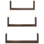Estante de pared 3 unidades madera de ingeniería roble marrón by , Shelves and shelves - Ref: Foro24-853314, Price: 19,98 €, ...