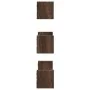 Estante de pared 3 unidades madera de ingeniería roble marrón by , Shelves and shelves - Ref: Foro24-853314, Price: 19,98 €, ...