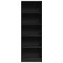 Estantería de madera de ingeniería negra 60x24x176 cm de , Librerías y estanterías - Ref: Foro24-857822, Precio: 76,35 €, Des...