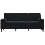 Sofá de 3 plazas con cojines terciopelo negro 180 cm von , Sofas - Ref: Foro24-3278234, Preis: 275,21 €, Rabatt: %