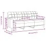 Sofá de 3 plazas con cojines terciopelo negro 180 cm von , Sofas - Ref: Foro24-3278234, Preis: 275,21 €, Rabatt: %
