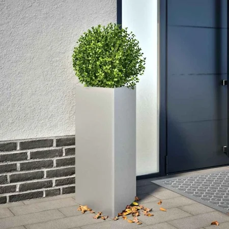 Jardinera triangular acero galvanizado 40x40x75 cm de , Maceteros y jardineras - Ref: Foro24-851167, Precio: 63,19 €, Descuen...