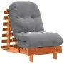 Futón sofá cama con colchón madera maciza marrón 60x206x11 cm de , Futones - Ref: Foro24-846748, Precio: 187,38 €, Descuento: %