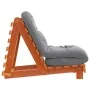 Futón sofá cama con colchón madera maciza marrón 60x206x11 cm de , Futones - Ref: Foro24-846748, Precio: 187,38 €, Descuento: %