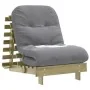 Futón sofá cama con colchón madera impregnada pino 70x206x11 cm de , Futones - Ref: Foro24-846755, Precio: 175,58 €, Descuent...